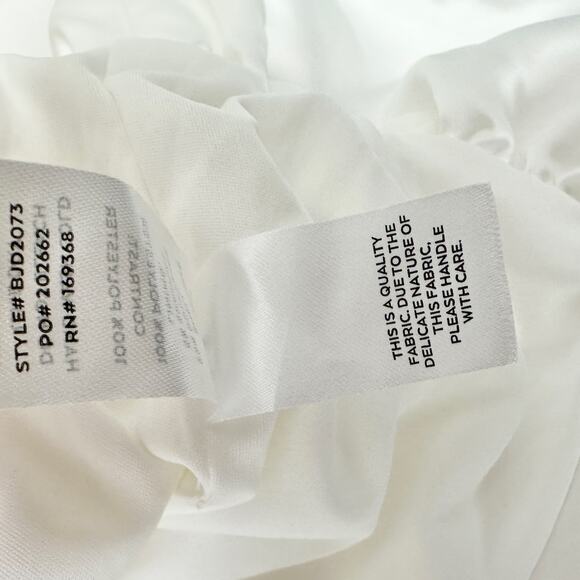 Lulus Superb Aura White Ruffled Drop Waist Mini Dress Bubble Hem Party XS NWT - Picture 7 of 13